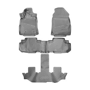 Subaru Ascent Floor Mats - Omac - Rubber TPE - Black - 2019-2025 Subaru Ascent Floor Mats - Omac - Rubber TPE - Black - 2019-2025